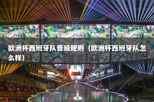 欧洲杯西班牙队晋级规则（欧洲杯西班牙队怎么样）